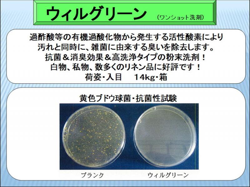 プロが使う完璧な抗菌・消臭洗剤「ウイルグリーン+」14kg